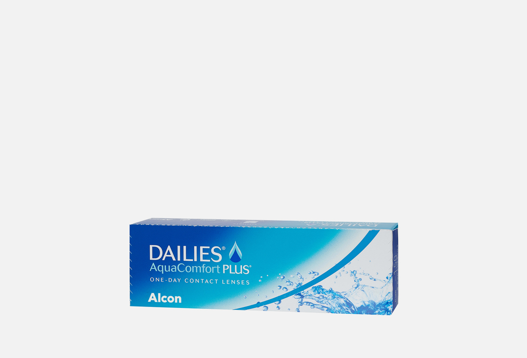 Контактные линзы однодневные Dailies AquaComfort Plus, BC 8,7; DIA 14; 30 шт. 
