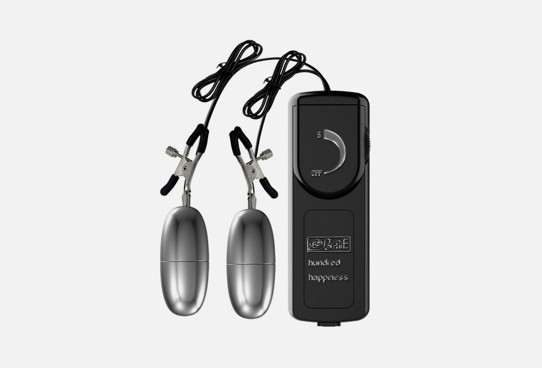 Изображение товара Виброзажимы для сосков Baile FLIRT с виброэлементом и регулировкой степени сжатия