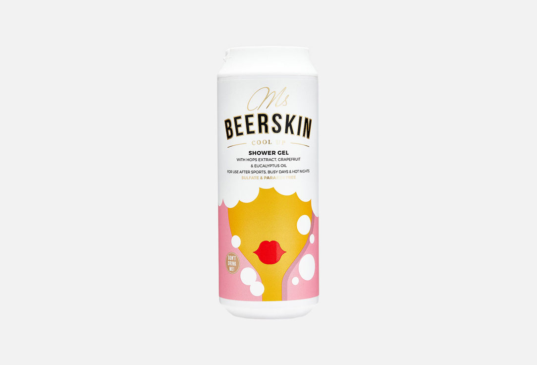 Освежающий Гель для душа BEERSKIN Cool up 440 мл гель для умывания beerskin гель для душа с пивными экстрактами очищающий и расслабляющий mr beerskin boost