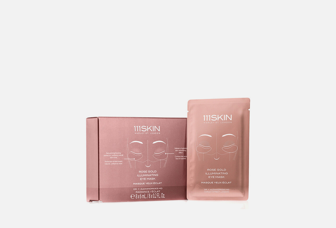 

Патчи для области вокруг глаз 111SKIN, Rose Gold Illuminating Eye Mask 8 шт