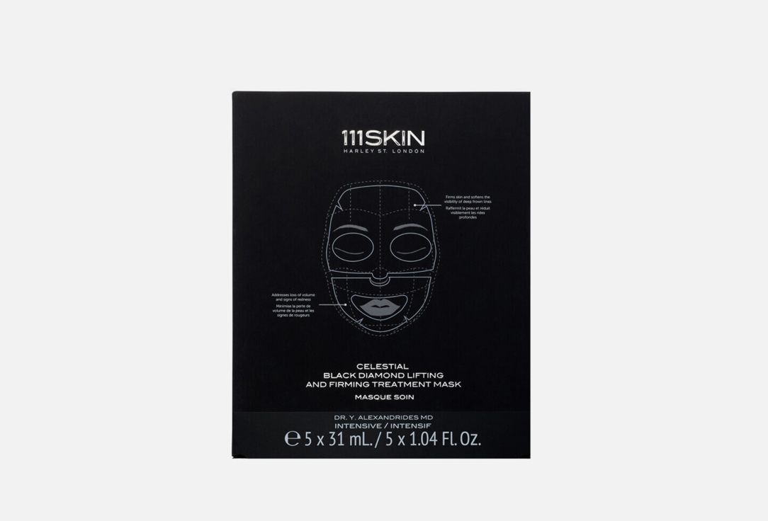 Изображение товара Маска для лифтинга кожи лица 111SKIN CELESTIAL BLACK DIAMOND LIFTING AND FIRMING FACE MASK