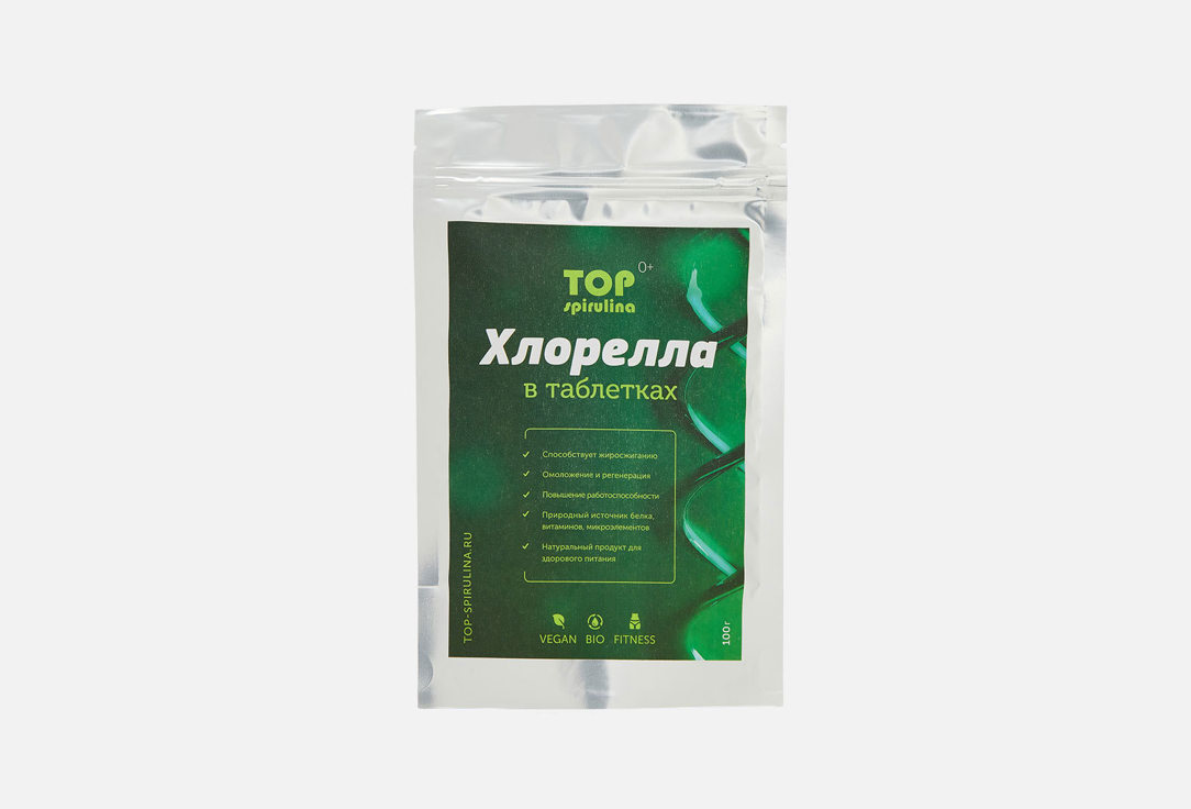 Биологически активная добавка TOP SPIRULINA Chlorella 100 шт биологически активная добавка эвалар spirulina 100 шт