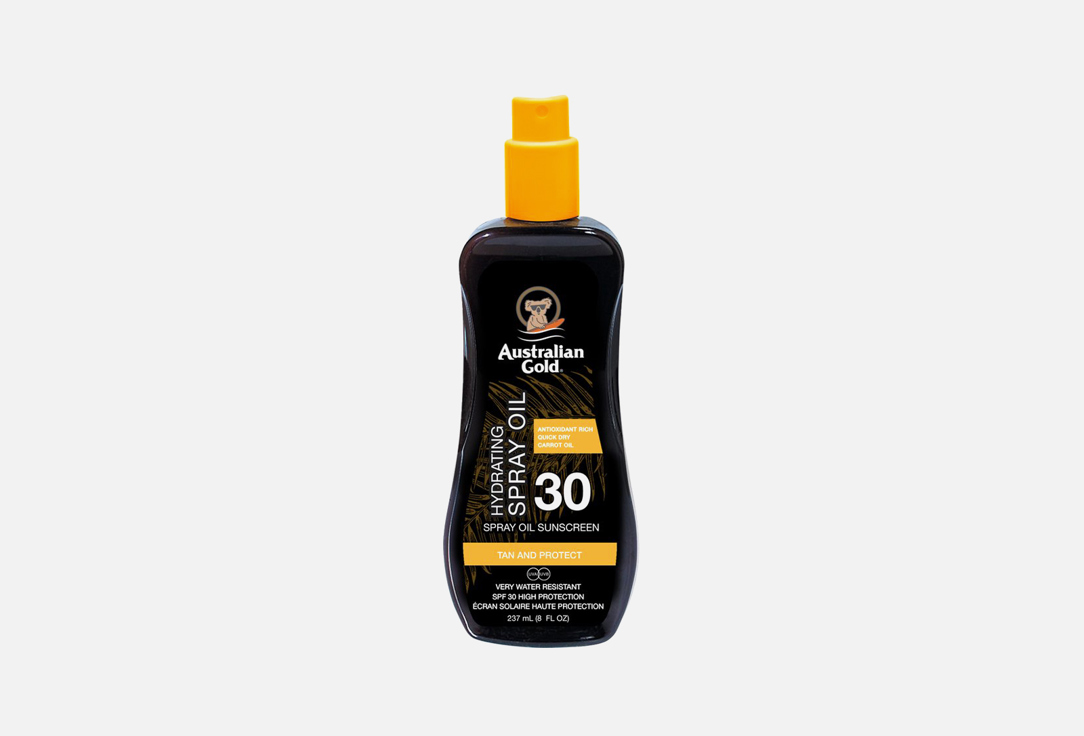 Солнцезащитное спрей-масло для тела SPF 30 AUSTRALIAN GOLD Spray Oil 237 мл australian gold spf 6 spray oil морковное солнцезащитное масло водостойкое 237 мл