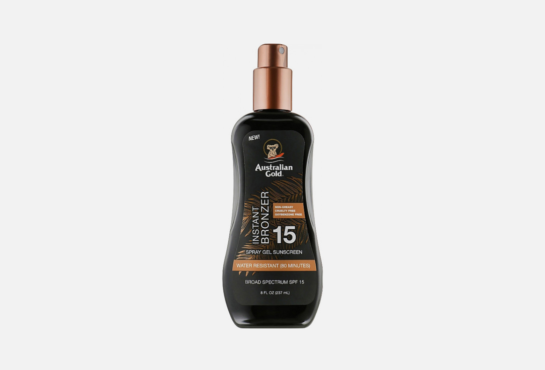 Изображение товара Солнцезащитный спрей-гель для тела SPF 15 Australian Gold Spray Gel With Bronzer