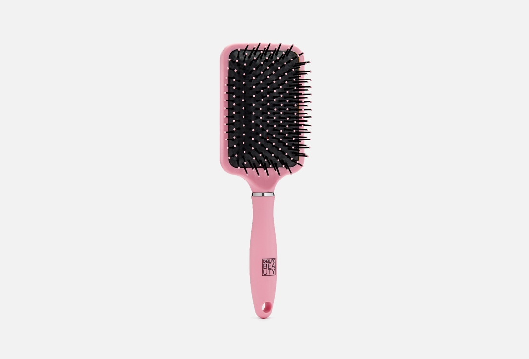 Щетка для волос DEWAL BEAUTY Клубничная глазурь, квадратная 1 шт продувной брашинг dewal beauty диаметр 18 мм клубничная глазурь розовый