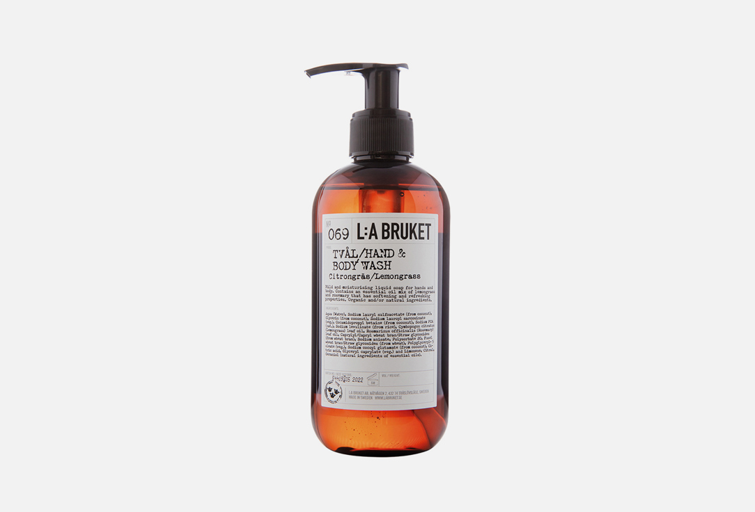 Жидкое мыло для тела и рук L:A BRUKET № 069 Lemongrass Hand & Body Wash 