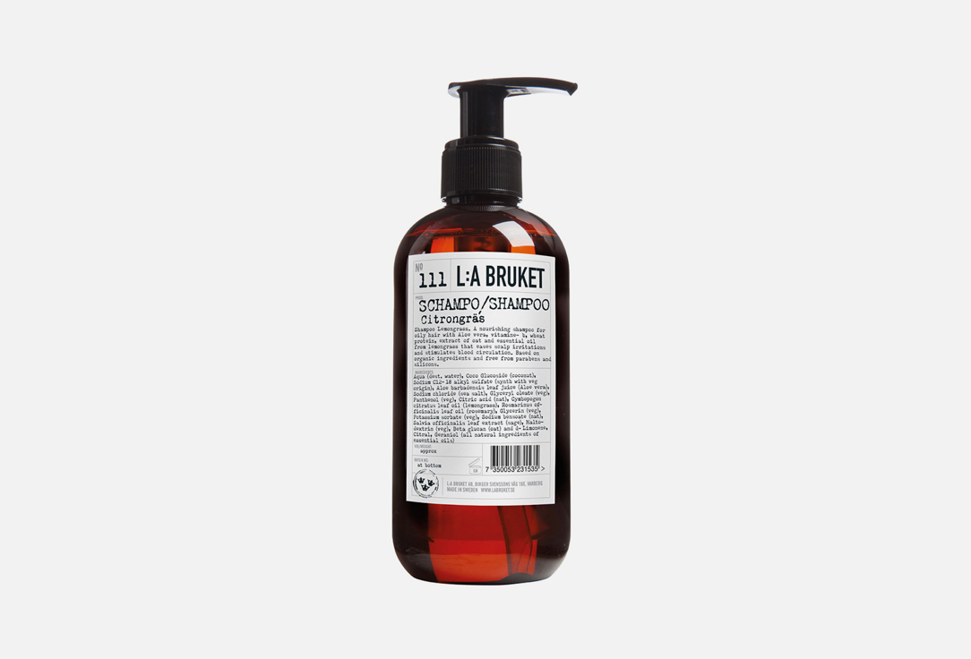 Шампунь для волос L:A BRUKET № 111 Lemongrass Shampoo 