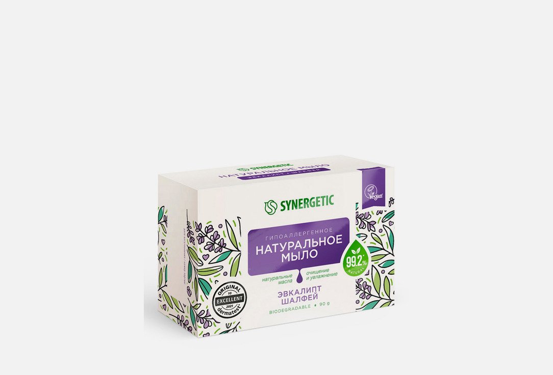 Изображение товара Натуральное туалетное мыло Synergetic эвкалипт и шалфей