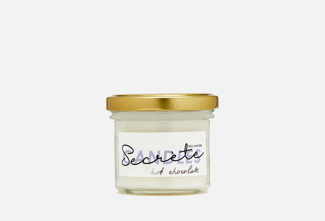 Изображение товара Свеча ароматическая с ароматом горячий шоколад Secrete candles Удачи и чудес