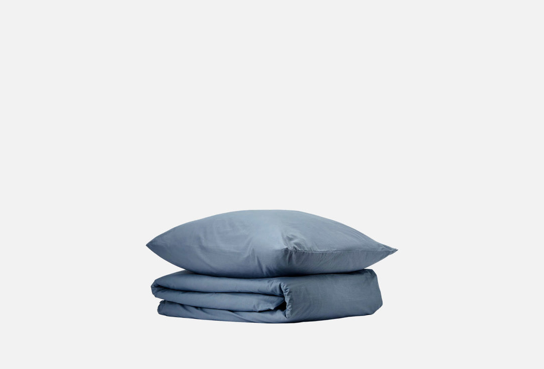 Комплект постельного белья Urban Family голубой, полутораспальный 