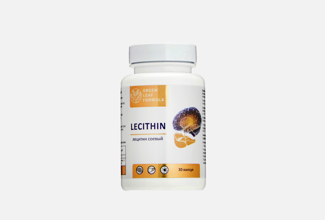 

БАД для улучшение памяти и внимания GREEN LEAF FORMULA, LECITHIN 30 шт