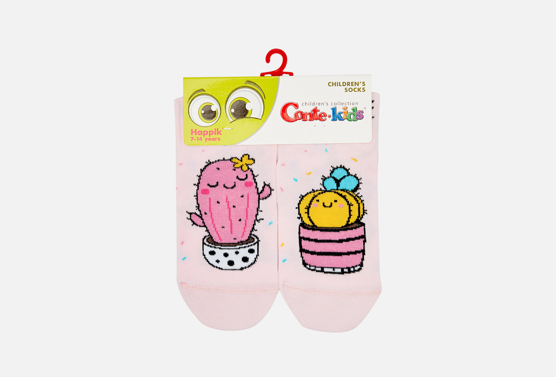 носки детские CONTE-KIDS Веселые ножки, светло розовый 