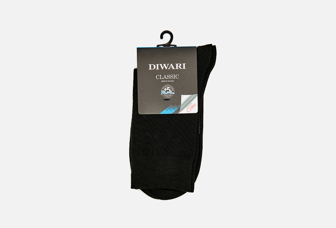 носки DIWARI CLASSIC, черный 44-45 мл носки для мужчин хлопок diwari classic 000 серые р 27 5с 08 сп