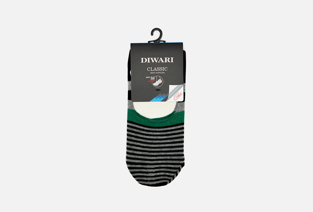 подследники DIWARI Classic, серый носки для мужчин хлопок diwari classic 000 серые р 27 5с 08 сп