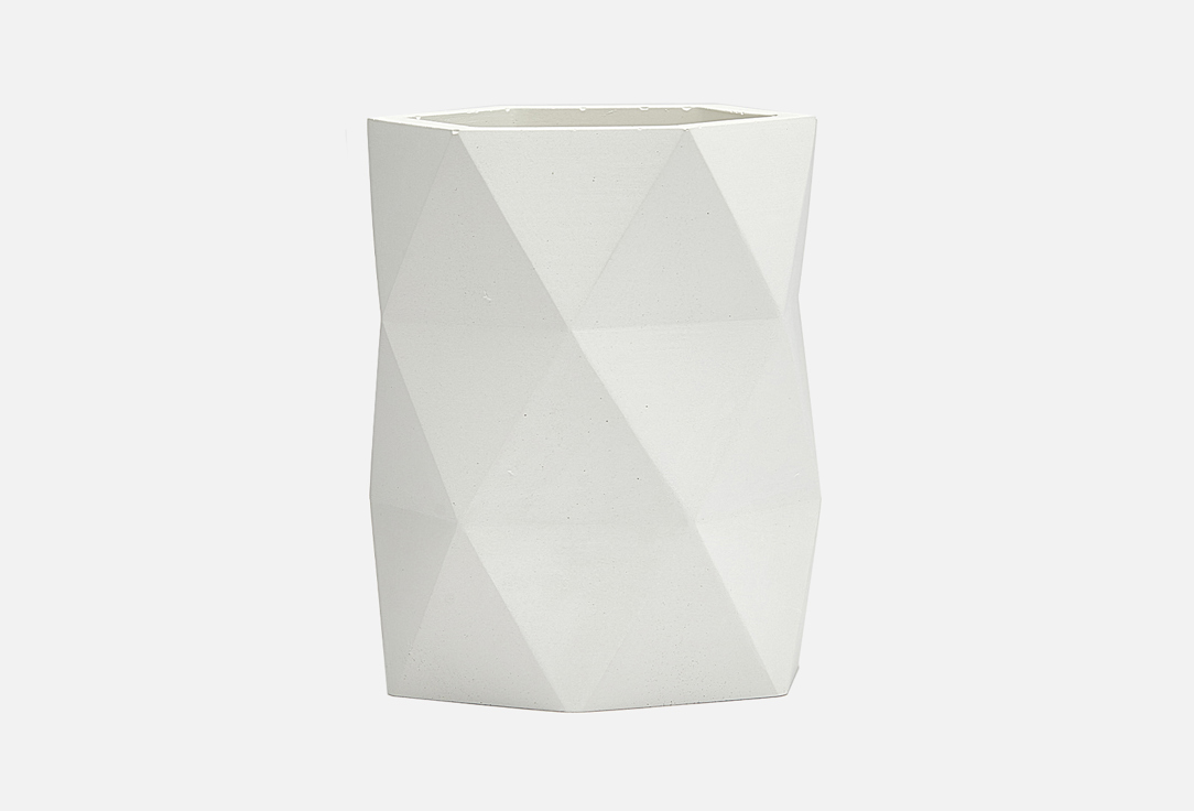 Ваза для сухоцветов VILLERMO Гекса, white 250 мл villermo белая гипсовая ваза villermo