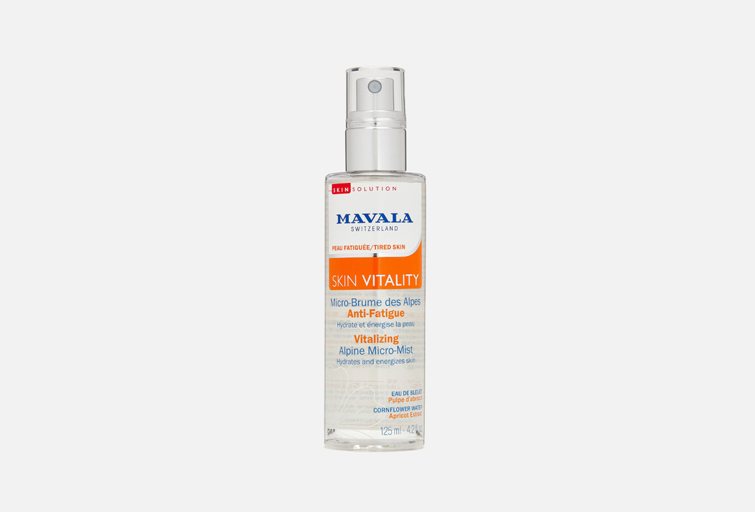Микро-Мист для лица MAVALA Skin Vitality Vitalizing Alpine Micro-Mist 125 мл mavala switzerland skin vitality vitalizing healthy glow serum