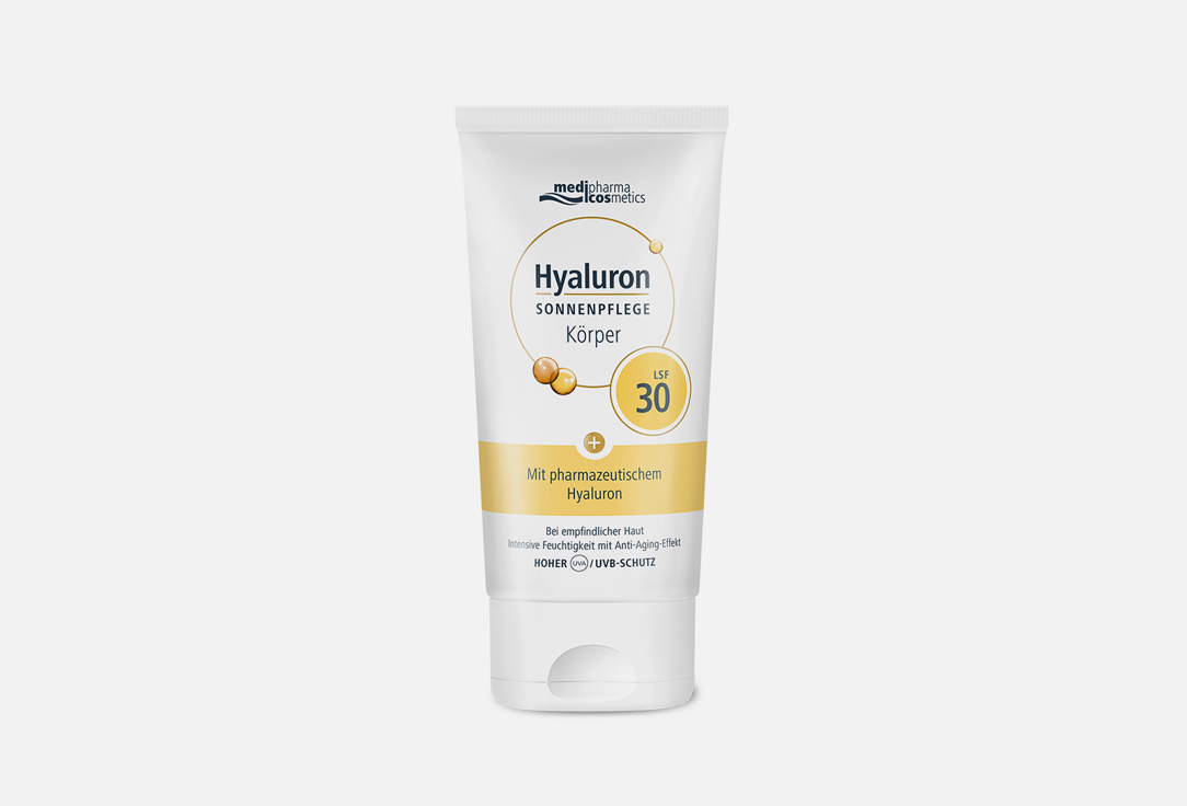 Изображение товара Крем для тела солнцезащитный SPF30 Medipharma Cosmetics Hyaluron