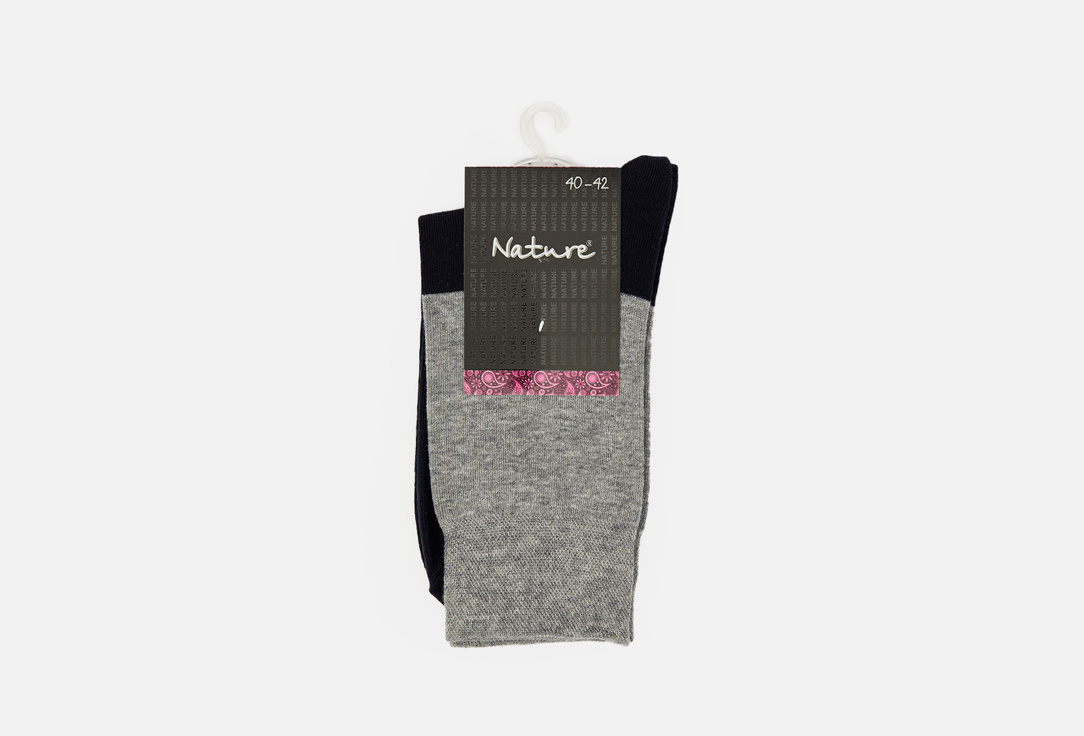 Носки NATURE SCS Черно-серый 27-29 мл носки nature scs черно серый 27 29 размер
