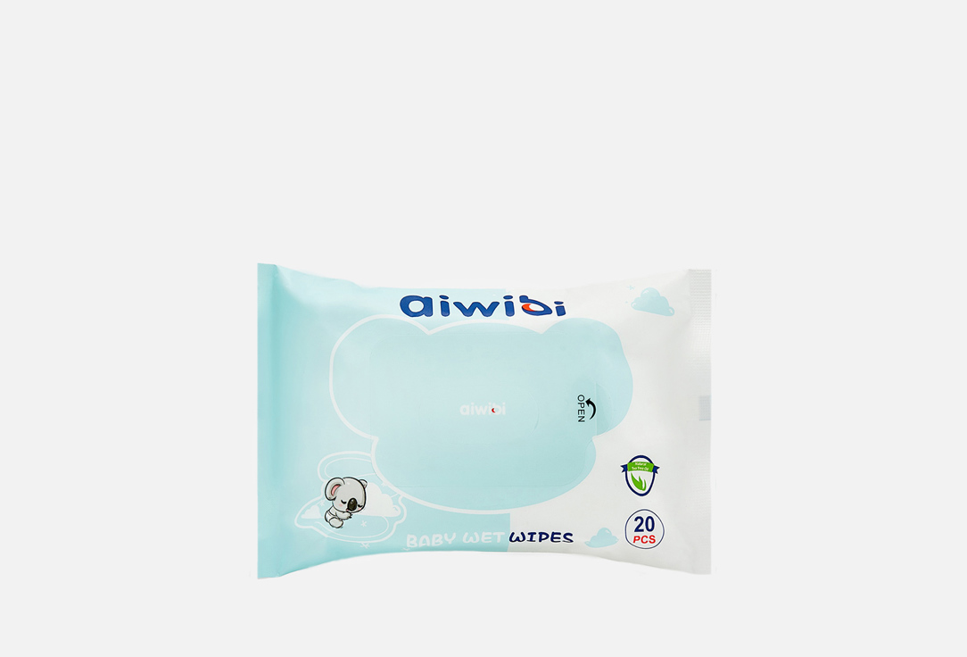 

Влажные салфетки AIWIBI AUSTRALIA, С запахом натурального Масла 20 шт