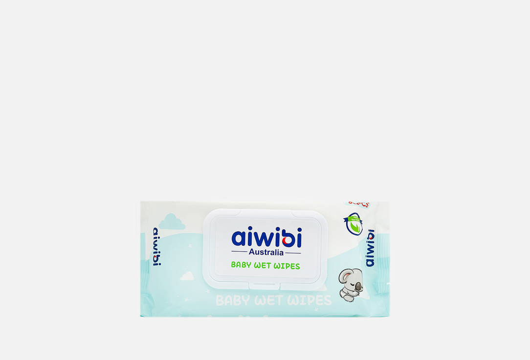 

Влажные салфетки AIWIBI AUSTRALIA, С клапаном, с ароматом масла чайного дерева 80 шт
