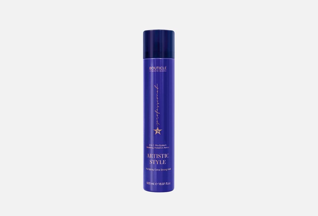 Изображение товара Лак для волос экстра-сильной фиксации Bouticle Artistic Style HAIR SPRAY EXTRA STRONG 3-in-1 Pro-System