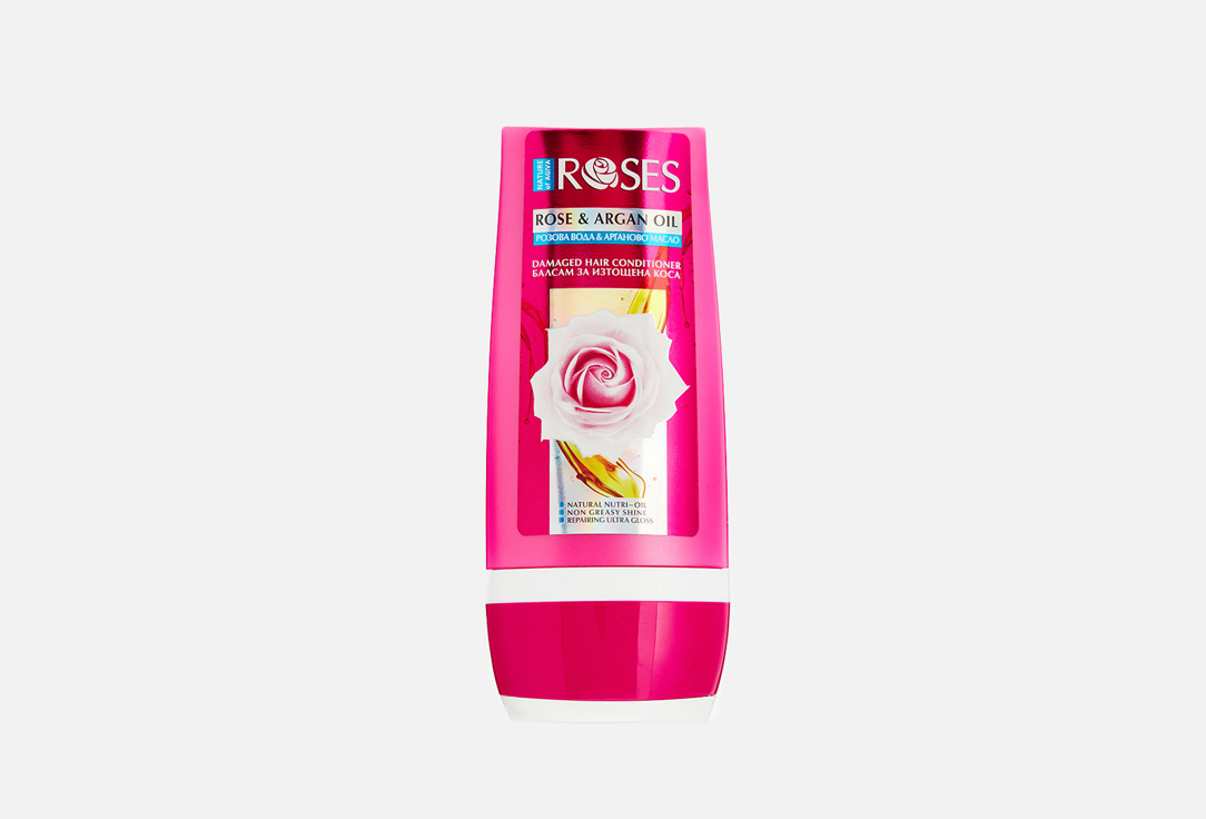 Бальзам-кондиционер для волос NATURE OF AGIVA Rose & Argan Oil 200 мл средства для ванной и душа nature of agiva гель для душа roses розовый эликсир