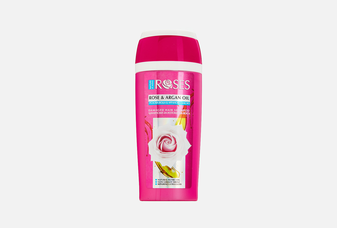 Шампунь для волос NATURE OF AGIVA Rose & Argan Oil 250 мл средства для ванной и душа nature of agiva гель для душа roses розовый эликсир