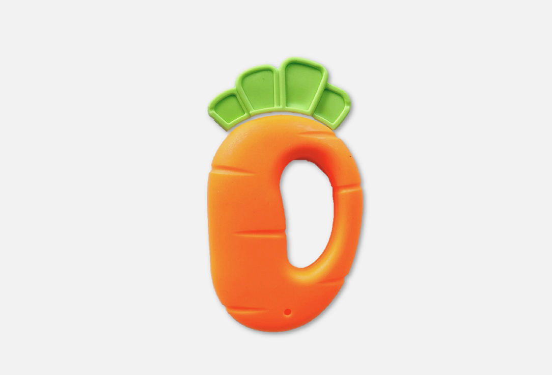 Погремушка-прорезыватель UVITON Juicy - Морковка 1 шт погремушка uviton фрукты 0061 желтый оранжевый