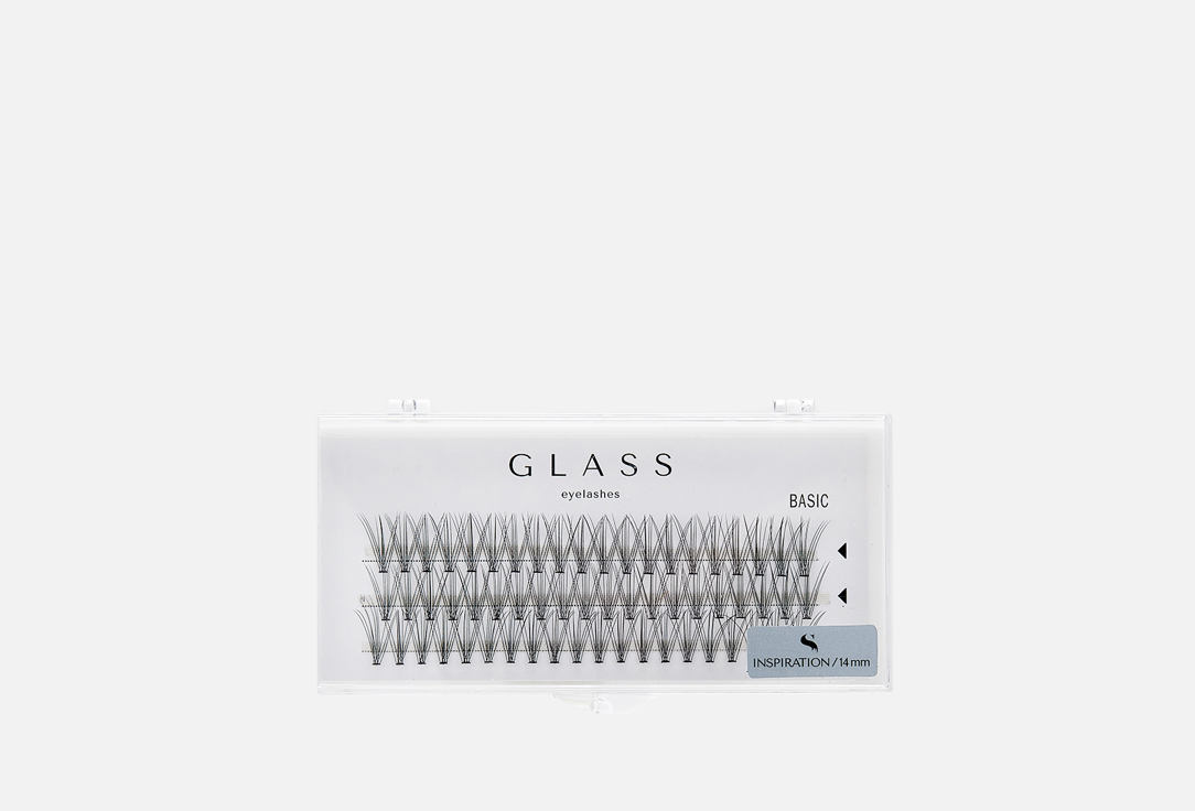 GLASS EYELASHES Ресницы пучковые Basic 10D изгиб С 14мм