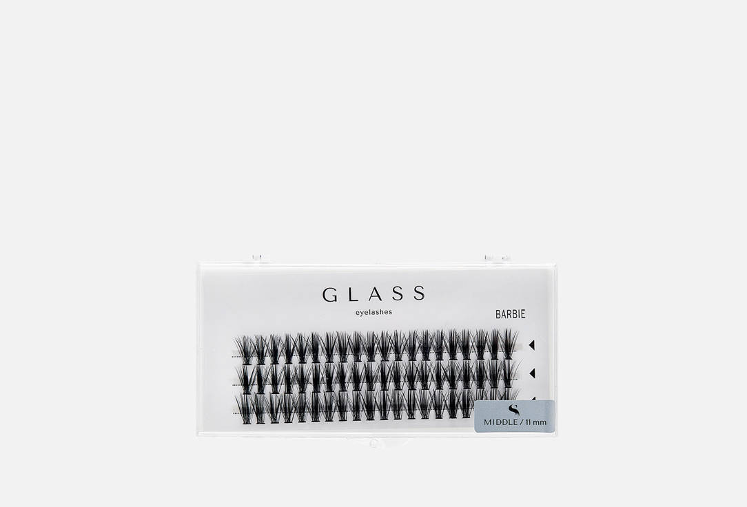 Изображение товара Накладные ресницы GLASS EYELASHES Barbie Curl 30D 11 мм для выразительных глаз