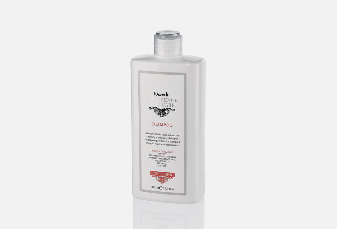 Витализирующий стимулирующий шампунь для волос NOOK Energizing 500 мл шампунь укрепление для склонных к выпадению волос