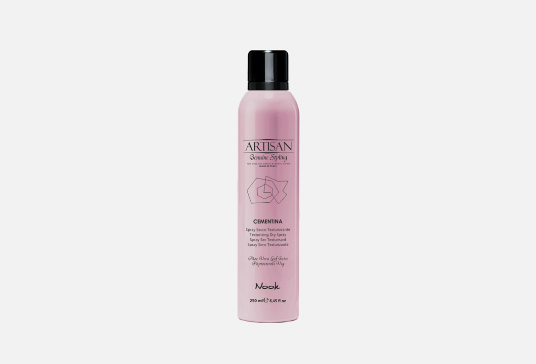 nook artisan спрей для волос cementina texturing dry spray средняя фиксация 250 мл Тектурирующий спрей для волос NOOK Cementina 250 мл