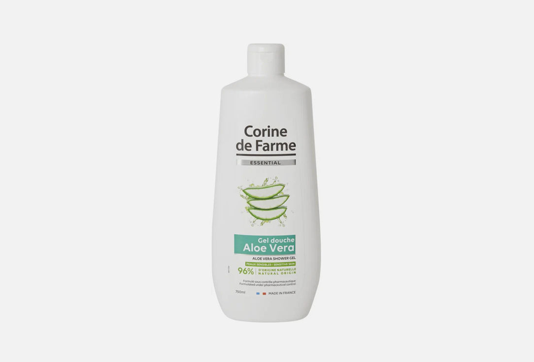 Гель для душа CORINE DE FARME Aloe vera 750 мл средства для ванной и душа corine de farme гель для душа каритэ защищающий кожу уход