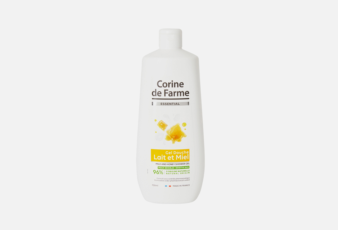 Гель для душа CORINE DE FARME Milk and Honey 750 мл средства для гигиены corine de farme гель для душа для интимной гигиены ультрамягкий