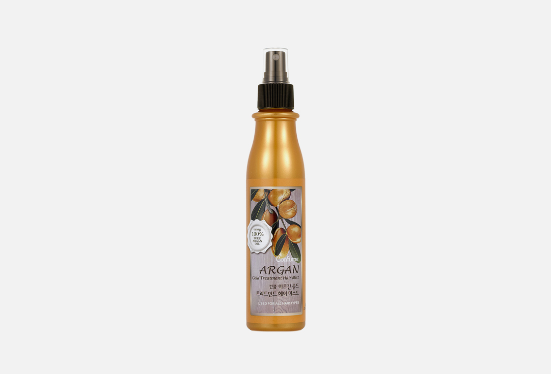 Спрей-кондиционер для волос с аргановым маслом и золотом  Confume Argan Gold treatment Hair Mist 
