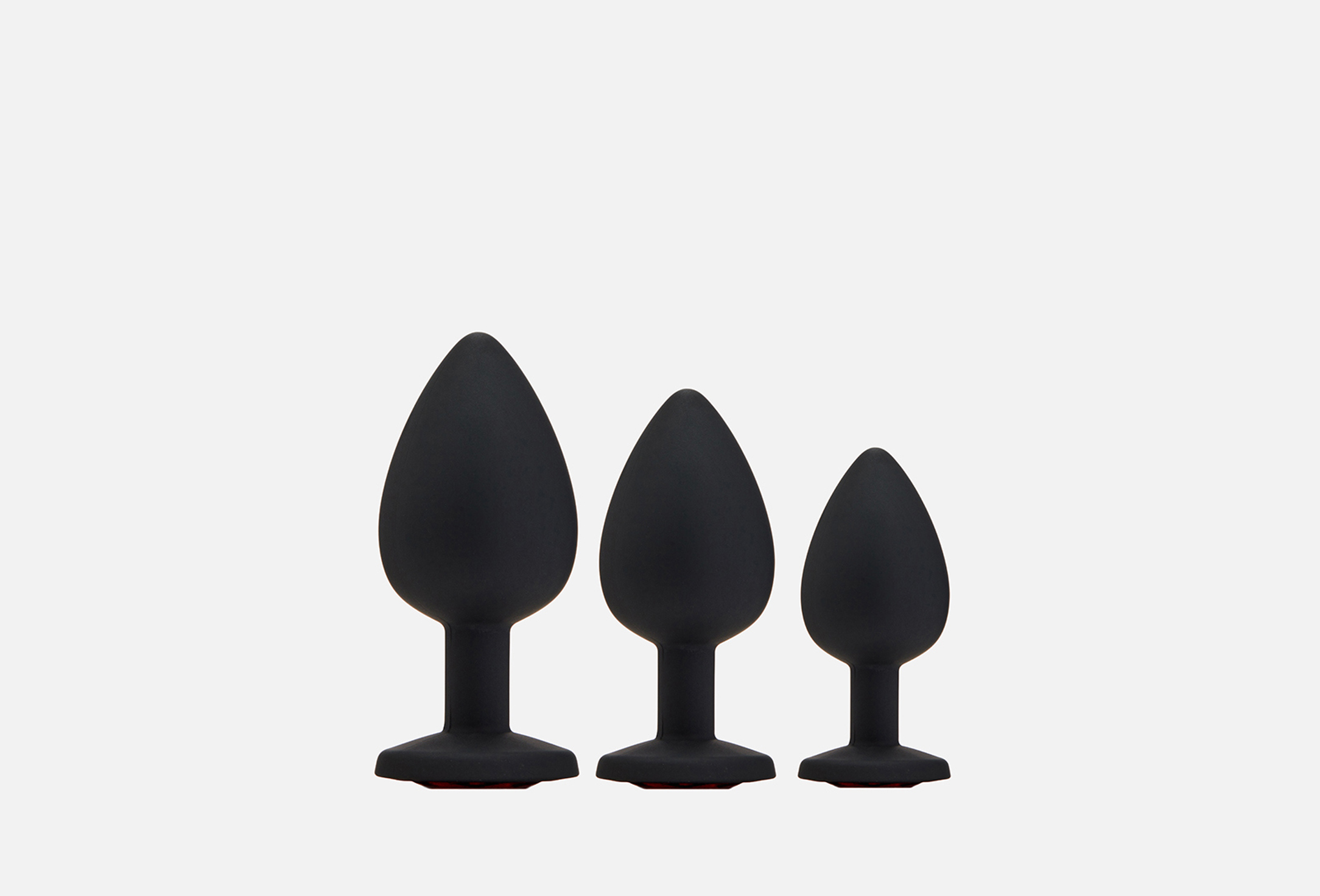 Rabby Набор анальных пробок Set of anal plugs of different sizes 3 шт