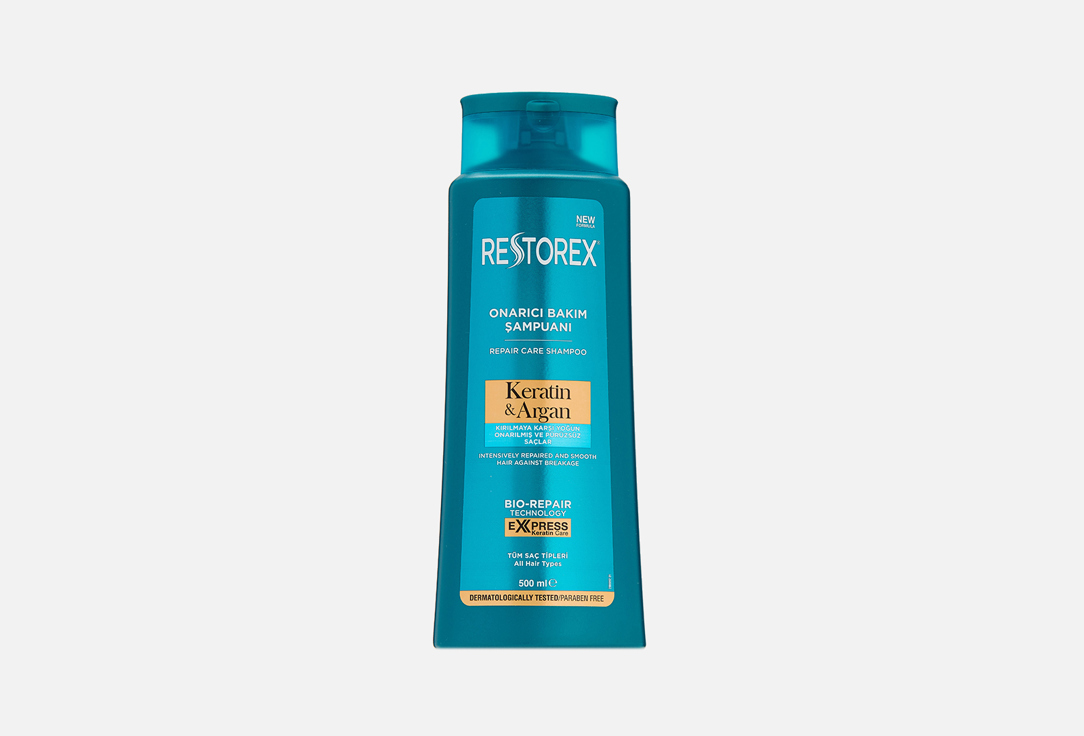 Шампунь для волос RESTOREX REPAIR CARE SHAMPOO KERATIN & ARGAN 500 мл