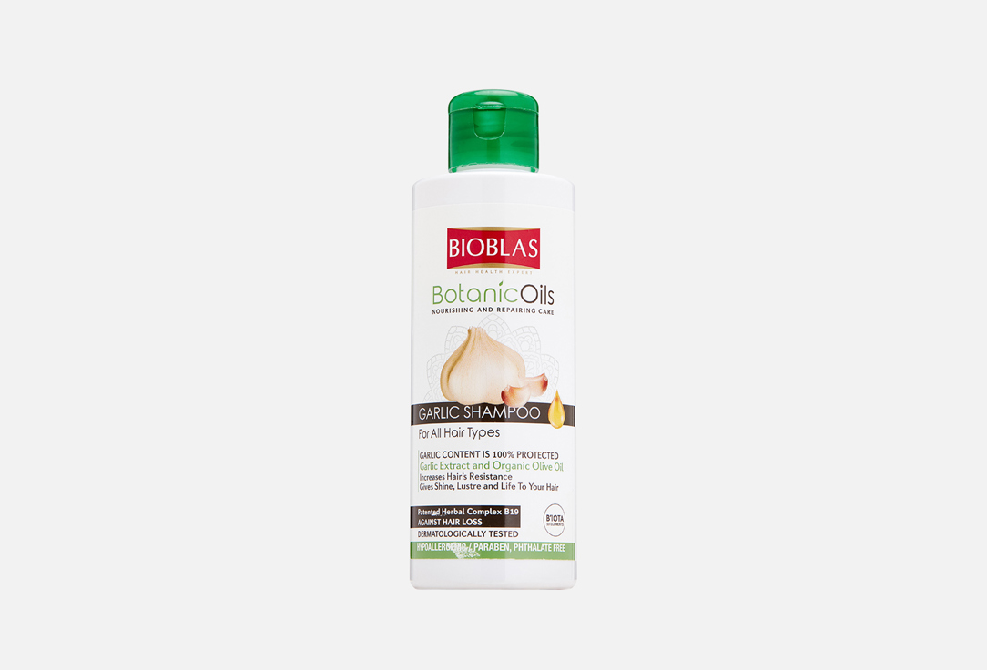 bioblas collagen Шампунь для волос BIOBLAS BOTANIC OILS GARLIC SHAMPOO 150 мл
