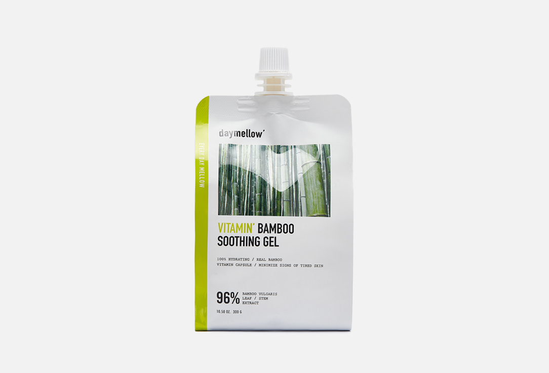 Успокаивающий гель для лица и тела с экстрактом бамбука DAYMELLOW' VITAMIN BAMBOO SOOTHING GEL 300 г успокаивающий гель для лица и тела с экстрактом бамбука daymellow vitamin bamboo soothing gel 300 гр