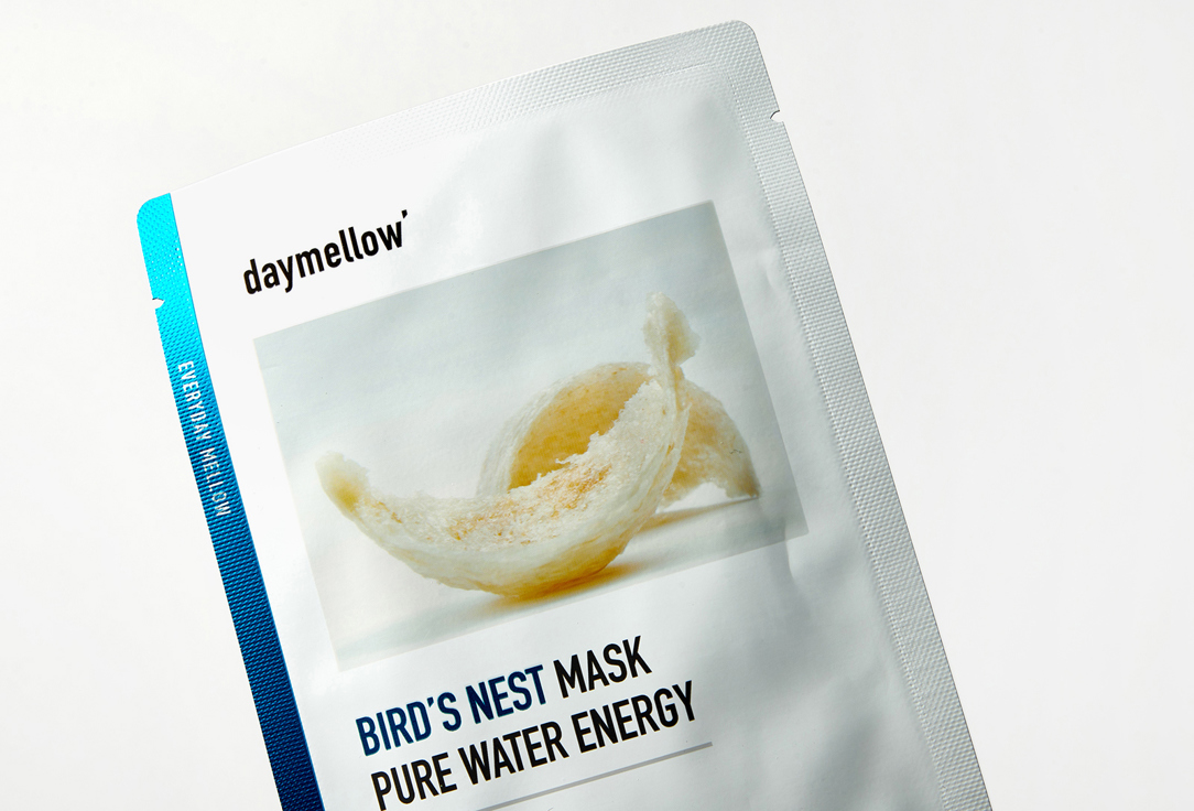 Тканевая маска для лица с экстрактом ласточкиного гнезда daymellow' BIRD’S NEST MASK PURE WATER ENERGY 