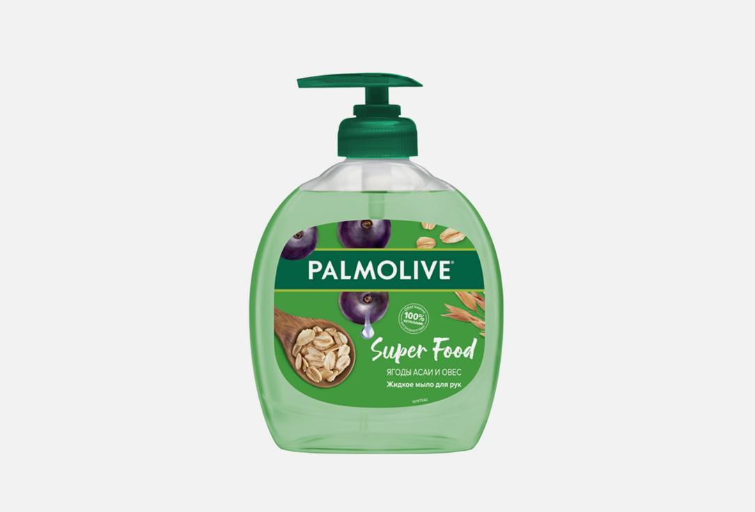 Palmolive Super Food Ягоды Асаи и Овес жидкое мыло для рук, 300 мл Palmolive LHS PALMOLIVE Super Food Acai & Oat 300ml 
