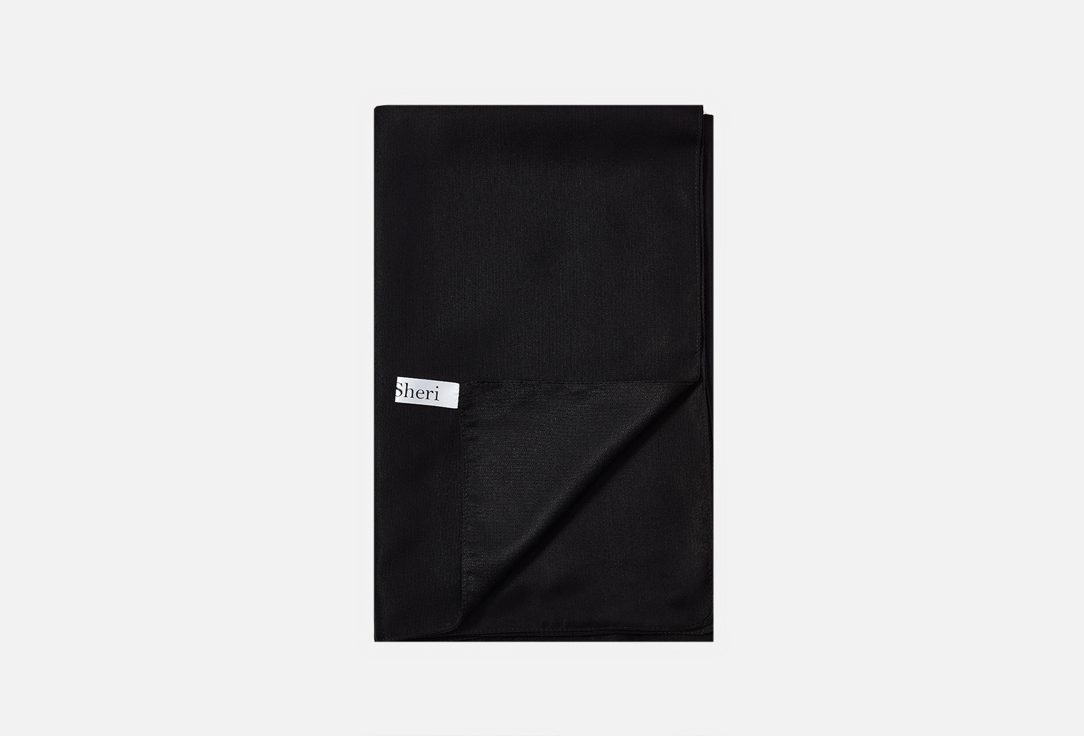 шелковое полотенце для волос MASHERI Черное 65х85 1 шт цена и фото