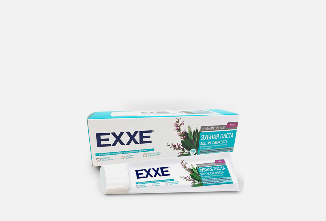 ЗУБНАЯ ПАСТА EXXE Профилактическая, экстра свежесть 1 шт зубная паста экстра свежесть комплексная защита зубная паста 80мл