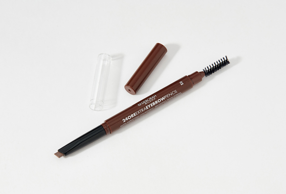 Карандаш-стайлер для бровей стойкий DEBORAH MILANO 24ORE EXTRA EYEBROW PENCIL средний