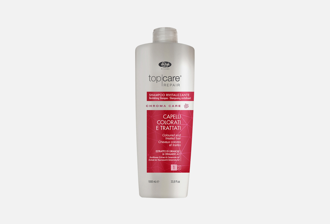 Оживляющий шампунь для окрашенных волос  Lisap Milano Top Care Repair Chroma Care Revitalizing Shampoo 