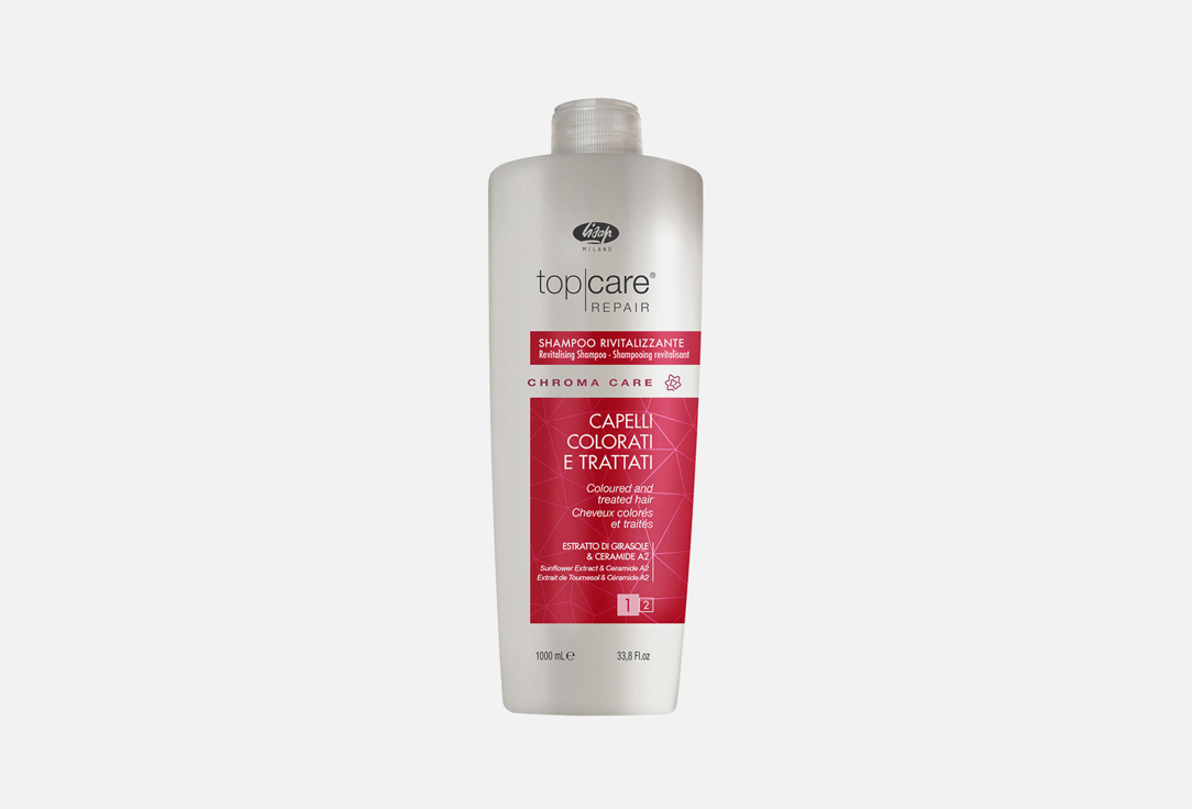 Оживляющий шампунь для окрашенных волос LISAP MILANO Top Care Repair Chroma Care Revitalizing Shampoo 1000 мл