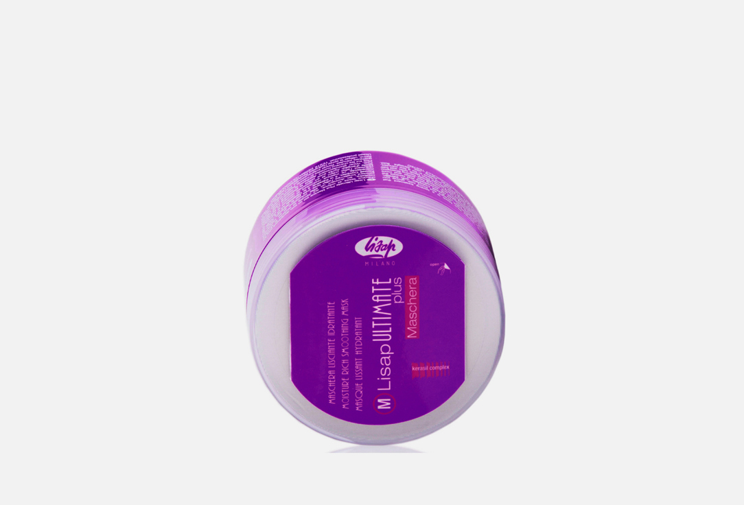 Изображение товара Увлажняющая маска для волос Lisap Milano с разглаживающим эффектом 250 мл
