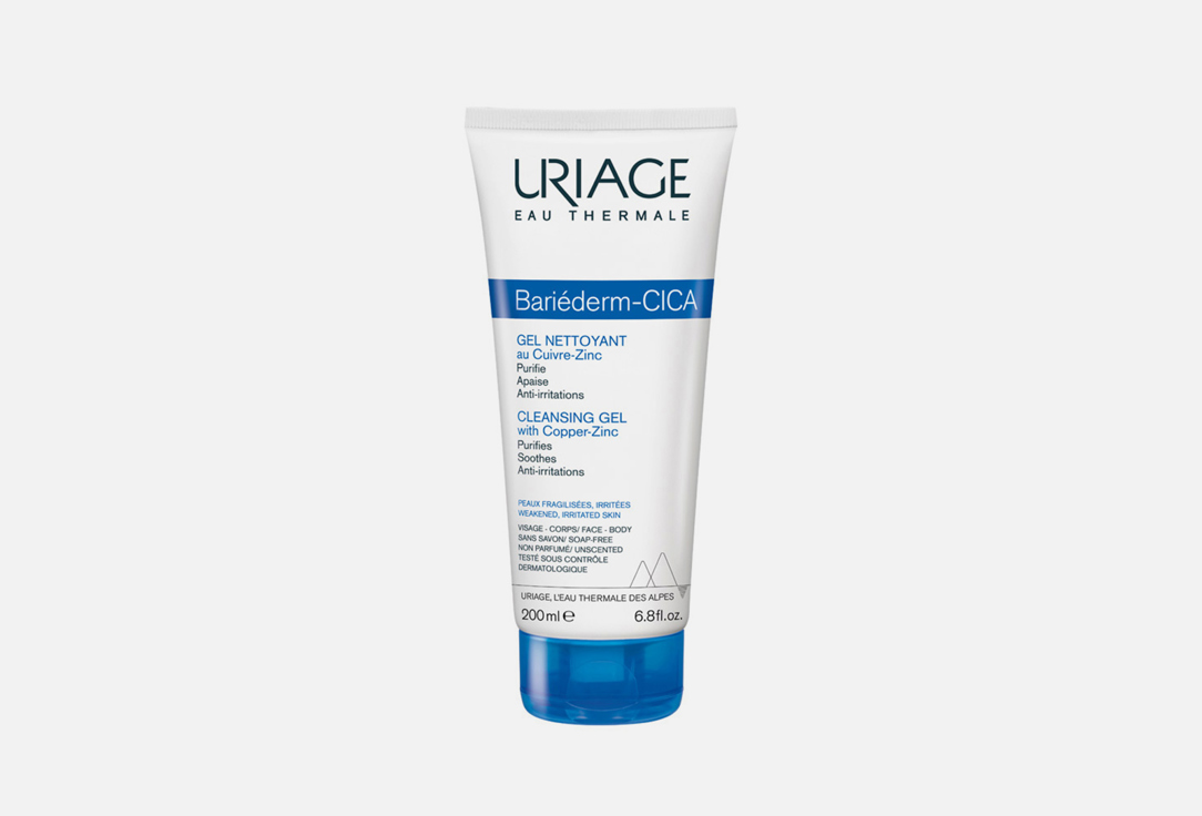 Гель URIAGE BRRIEDERM-CICA CLEANSING GEL with Copper-Zinc 200 мл цена и фото