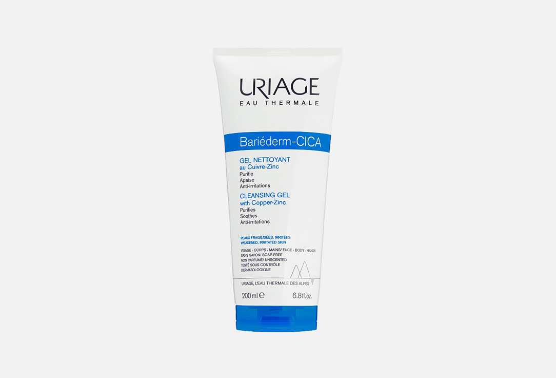 Изображение товара Гель Uriage Bariederm-cica cleansing gel with copper-zinc