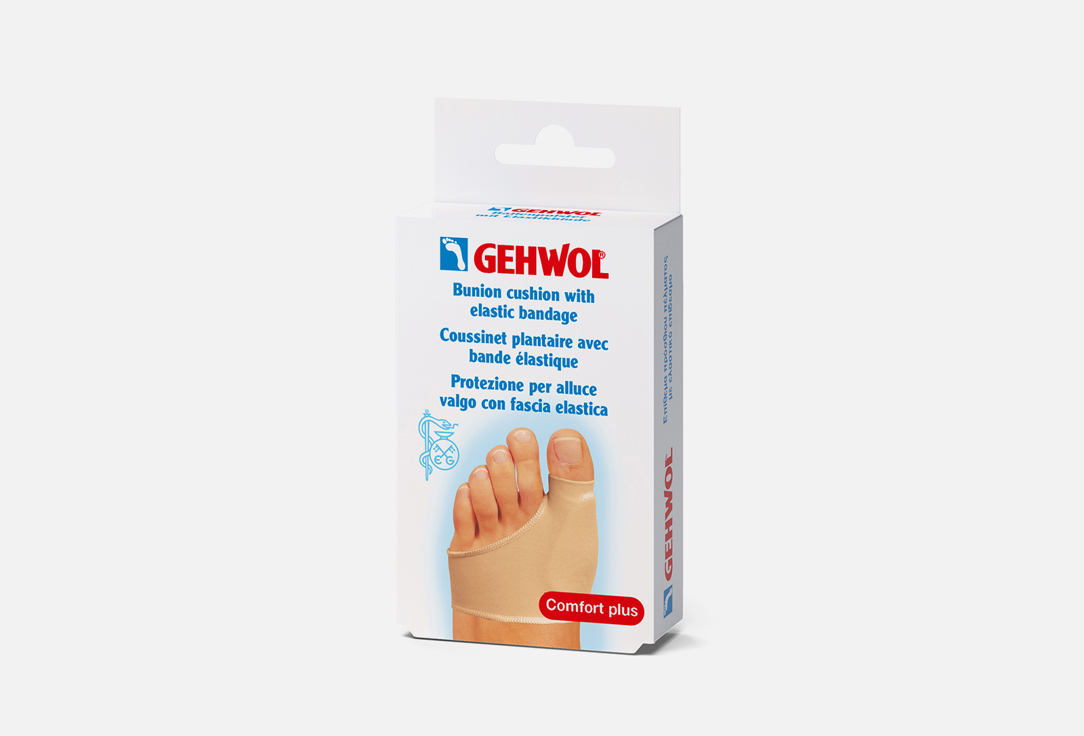 Защитная накладка на большой палец GEHWOL Ballenpolster mit Elastikbinde 1 шт защитное кольцо на палец gehwol toe protection 1 шт